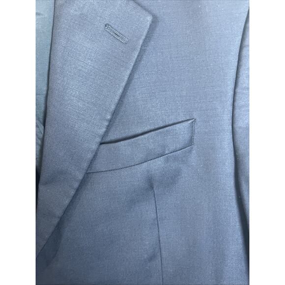 Lauren Ralph Lauren Blazer Mens 44 Short Navy Blue Wool Gold Buttons Two Button - Picture 4 of 14